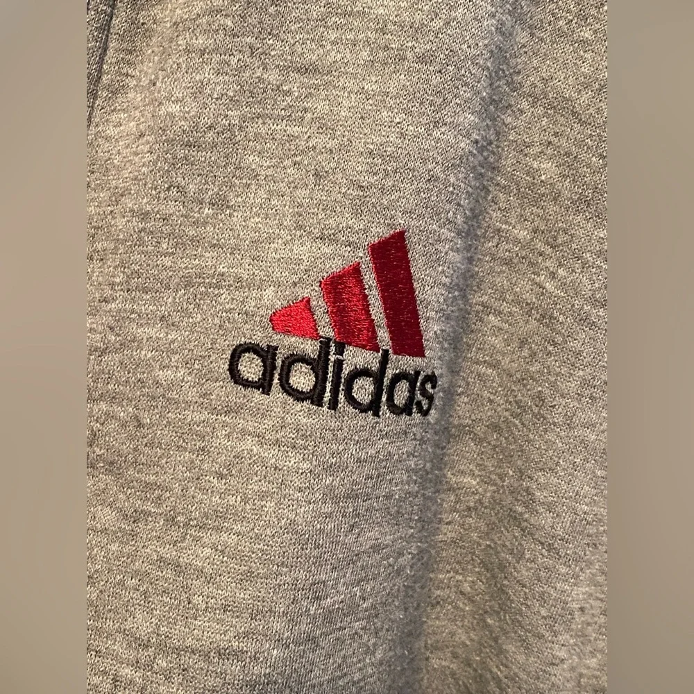 Adidas Reversible Hooded Jacket Vintage Red & Gray – Size Large